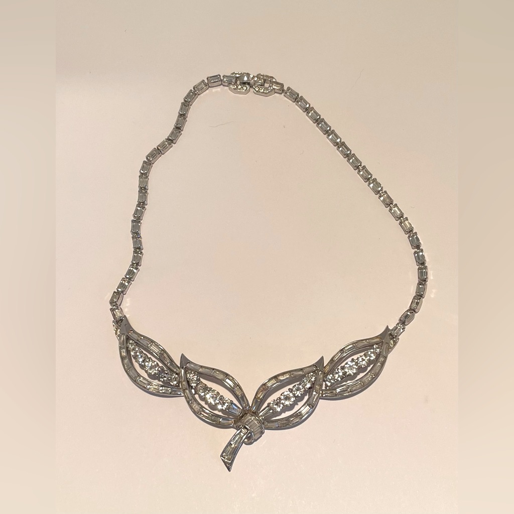 Signed And Numbered Vintage Boucher Rhinestone Choker Necklace
